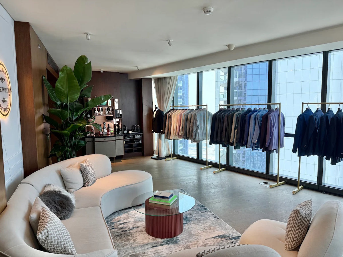 Maison Leoni bespoke tailoring showroom in Business Bay, Dubai